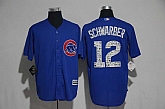 Chicago Cubs #12 Kyle Schwarber Royal 2017 Spring Training Flexbase Collection Stitched Jersey,baseball caps,new era cap wholesale,wholesale hats